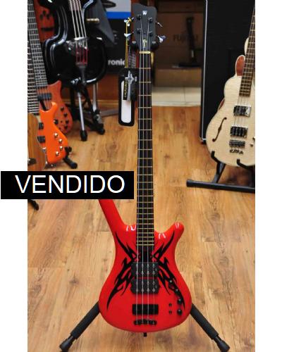 Warwick Corvette $$ SE TRIBAL RED & BLACK